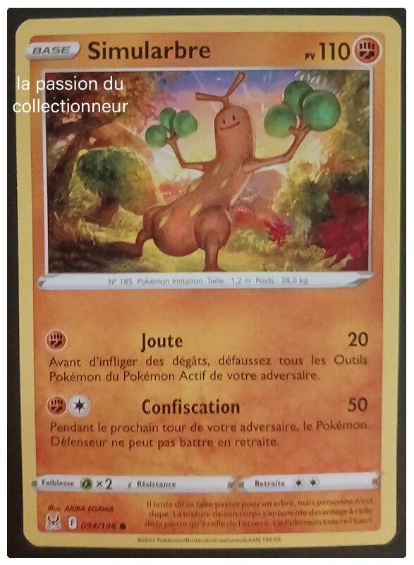 Carte pokémon de Simularbre 094/196