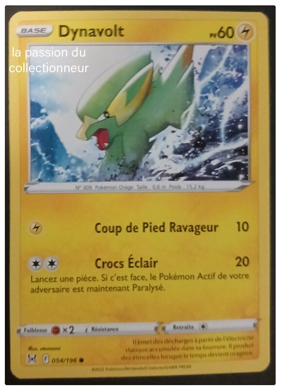 Carte pokémon de Dynavolt 054/196