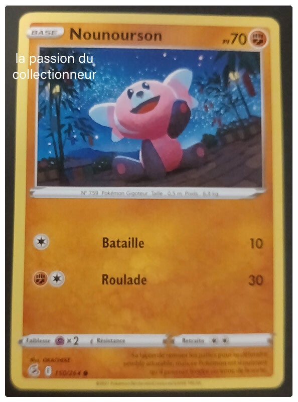 Carte pokémon de Nounourson 150/264