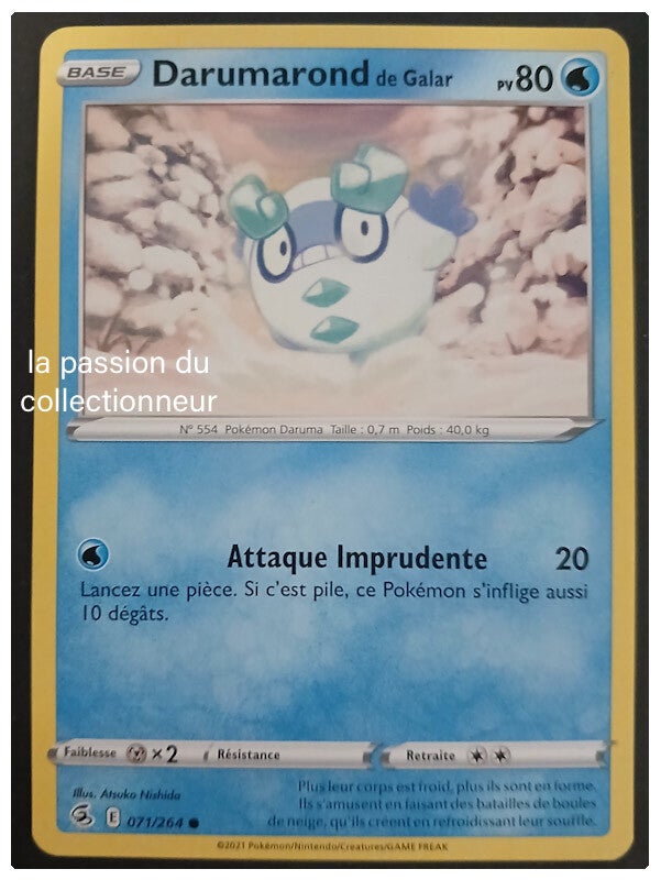Carte pokémon de Darumarond 071/264