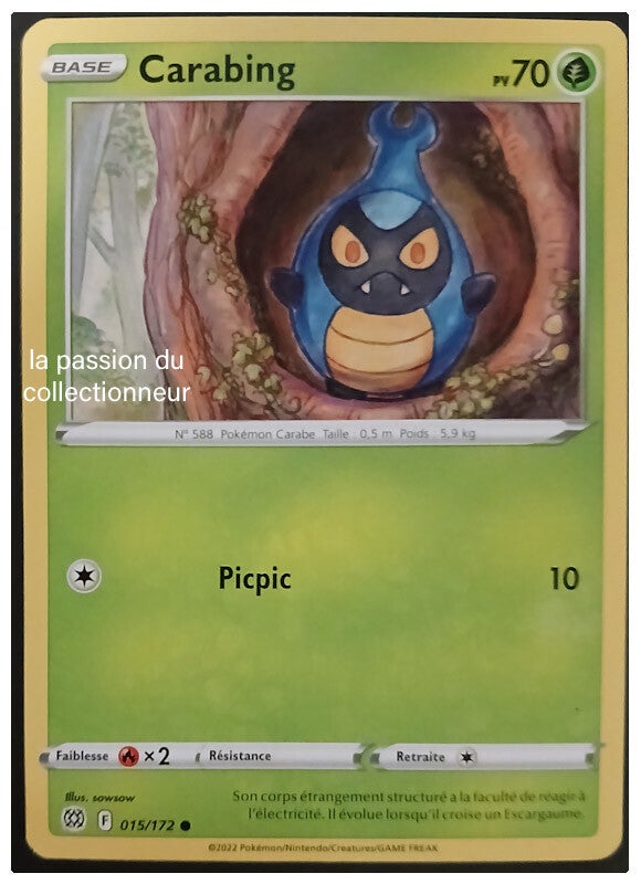 Carte pokémon de Carabing 015/172