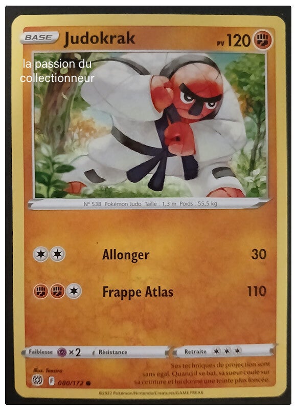 Carte pokémon de Judokrak 080/172