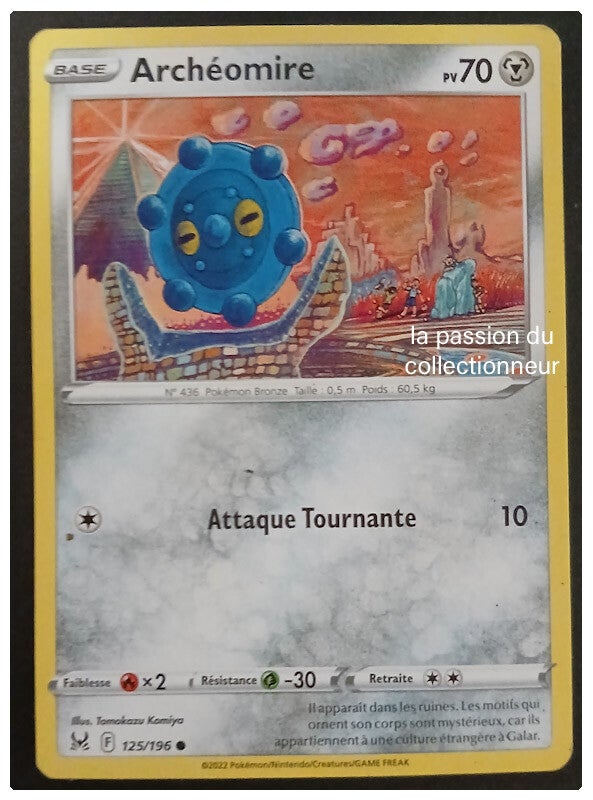 Carte pokémon de Archéomire 125/196