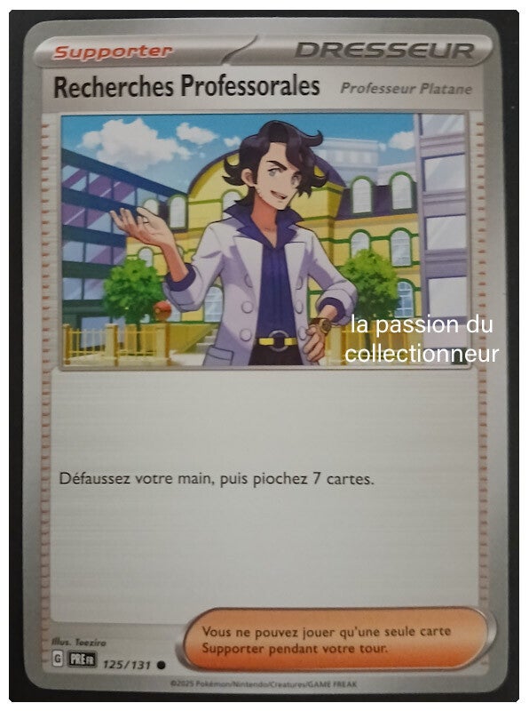 Carte pokémon des Recherches Professorales 125/131
