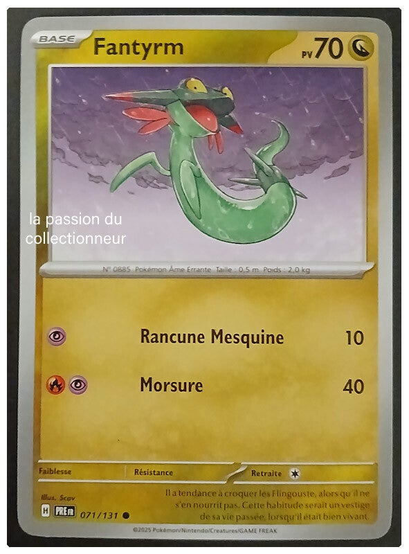 Carte pokémon de Fantyrm 071/131