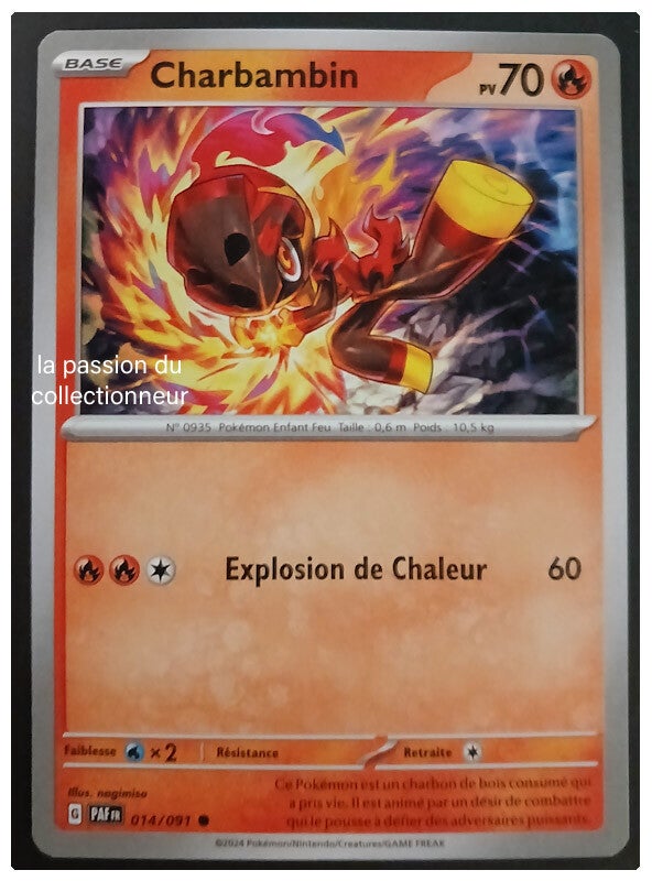 Carte pokémon de Charbambin 014/091