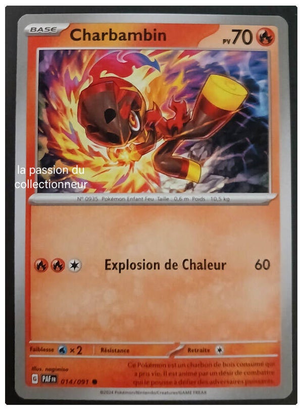 Carte pokémon de Charbambin 014/091