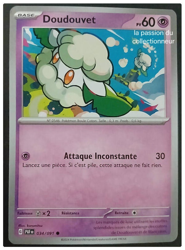 Carte pokémon de Doudouvet 034/091