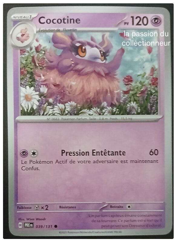 Carte pokémon de Cocotine 039/131