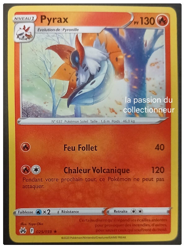 Carte pokémon de Pyrax 025/159
