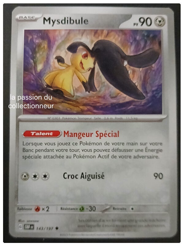 Carte pokémon de Mysdibule 143/197