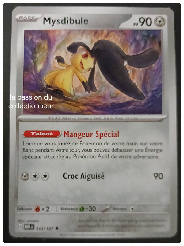 Carte pokémon de Mysdibule 143/197