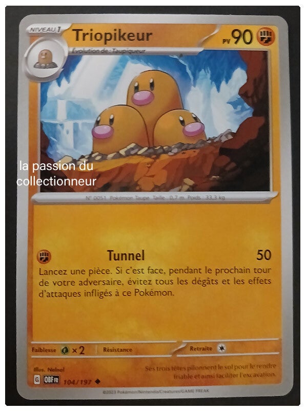 Carte pokémon de Triopikeur 104/197
