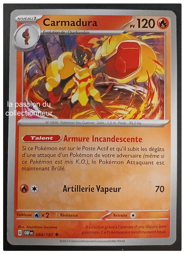 Carte pokémon de Carmadura 044/197