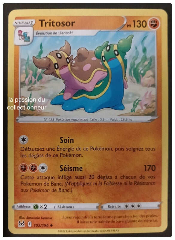 Carte pokémon de Tritosor 102/196
