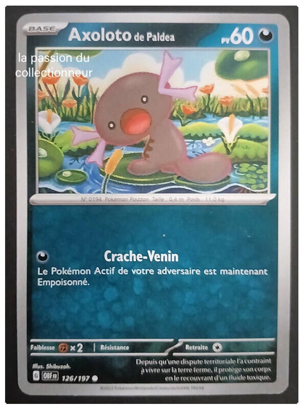 Carte pokémon de Axoloto 126/197