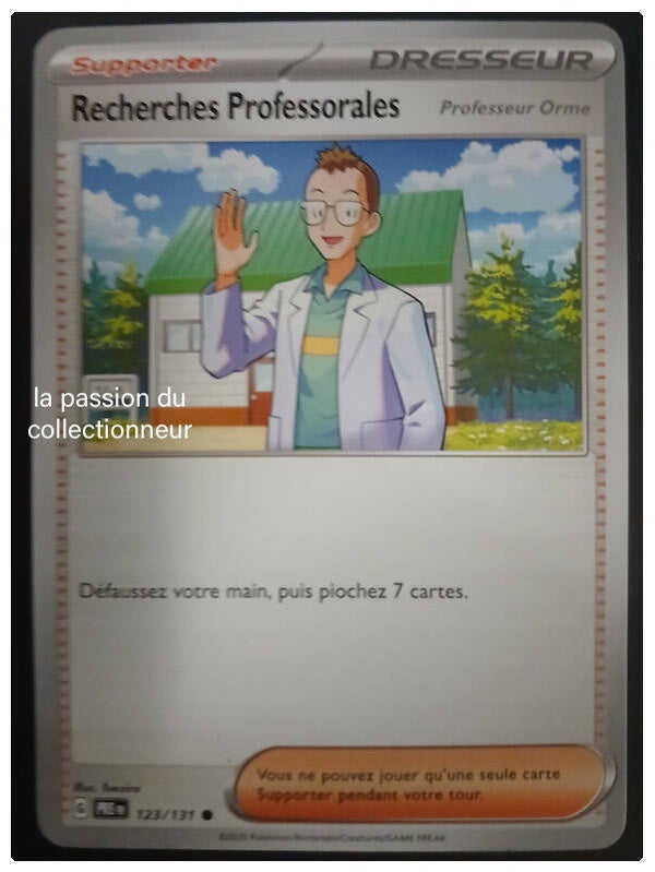 Carte pokémon des Recherches Professorales 123/131