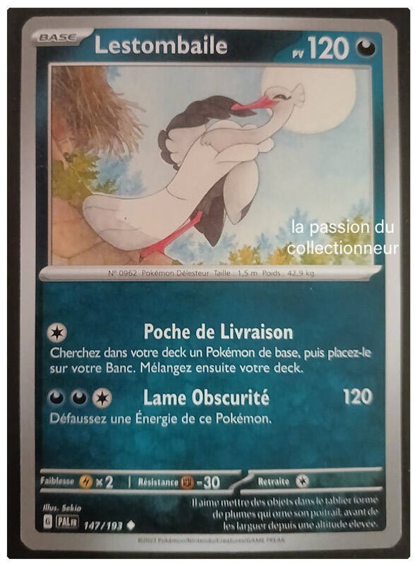 Carte pokémon de Lestombaile 147/193