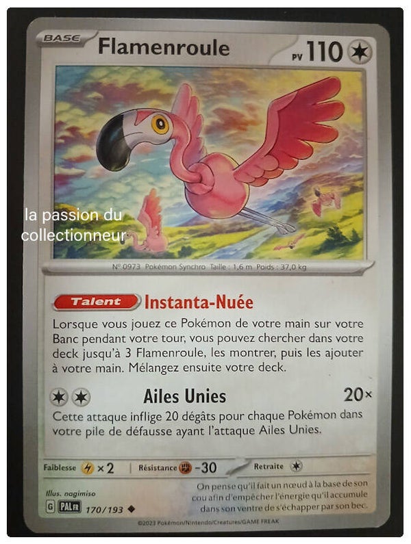 Carte pokémon de Flamenroule 170/193