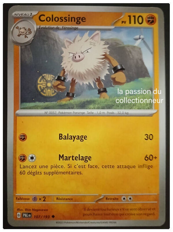 Carte pokémon de Colossinge 107/193