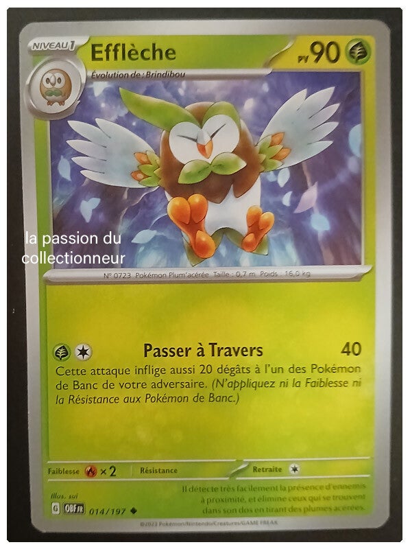 Carte pokémon de Effléche 014/197