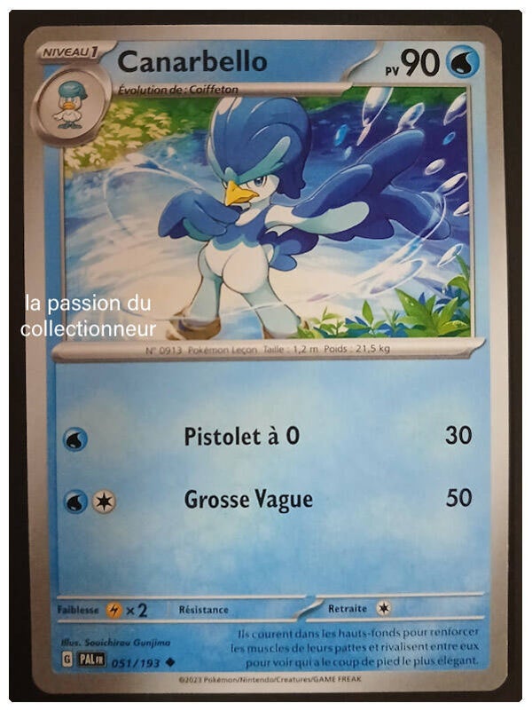 Carte pokémon de Canarbello 051/193
