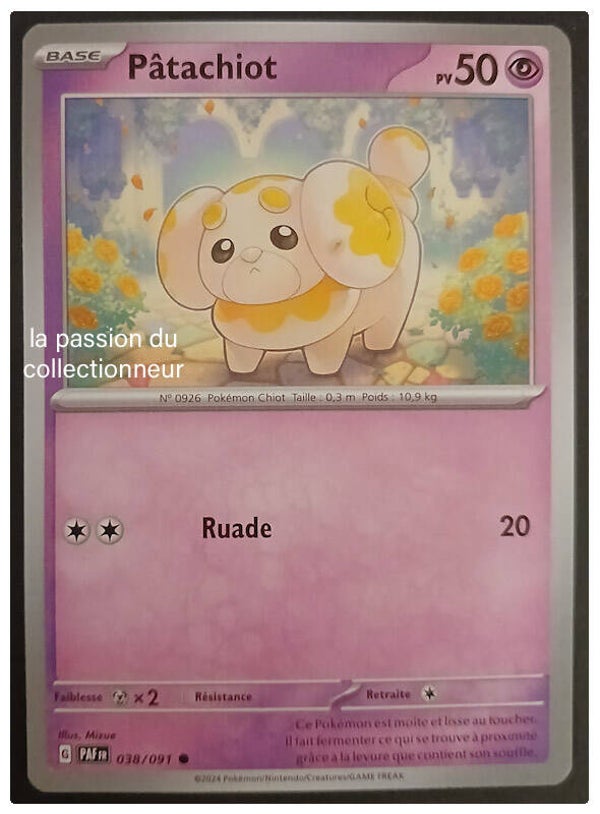 Carte pokémon de Pâtachiot 038/091