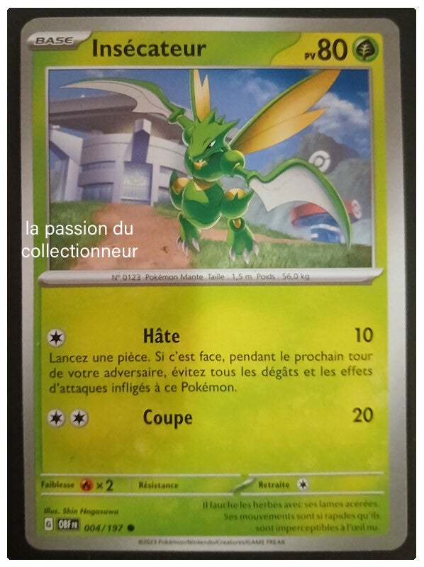 Carte pokémon de Insécateur 004/197