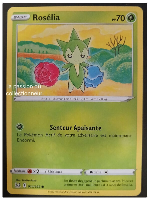 Carte pokémon de Rosélia 014/196