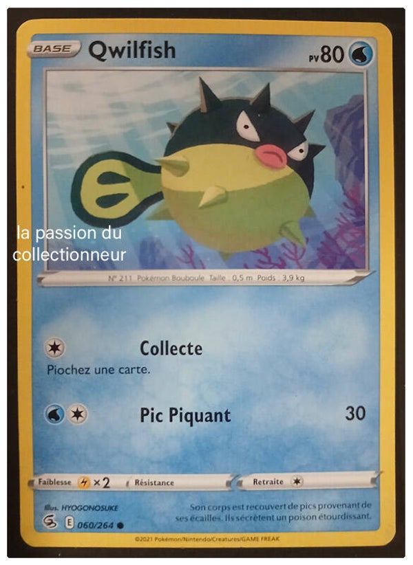 Carte pokémon de Qwilfich 060/264