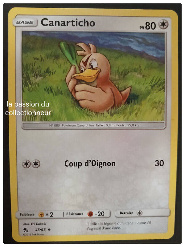Carte pokémon de Canarticho 45/68