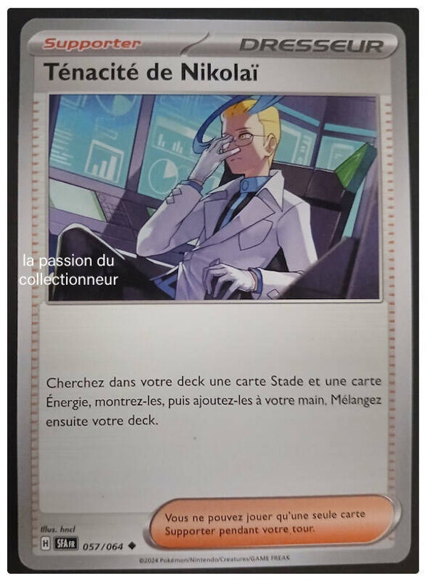 Carte pokémon de la Ténacité de Nikolaï 057/064