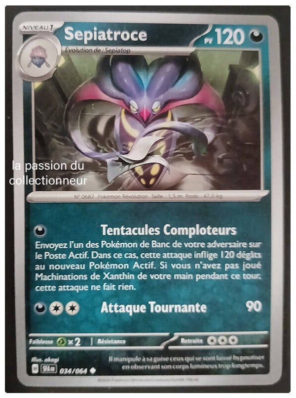 Carte pokémon de Sepiatroce 034/064