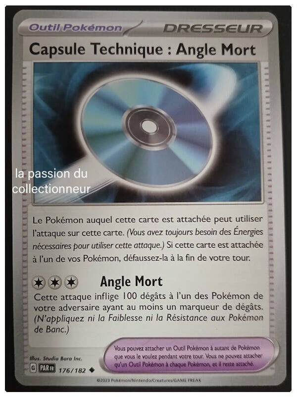 Carte pokémon de la Capsule Technique : Angle Mort