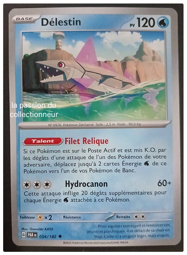 Carte pokémon de Délestin 054/182