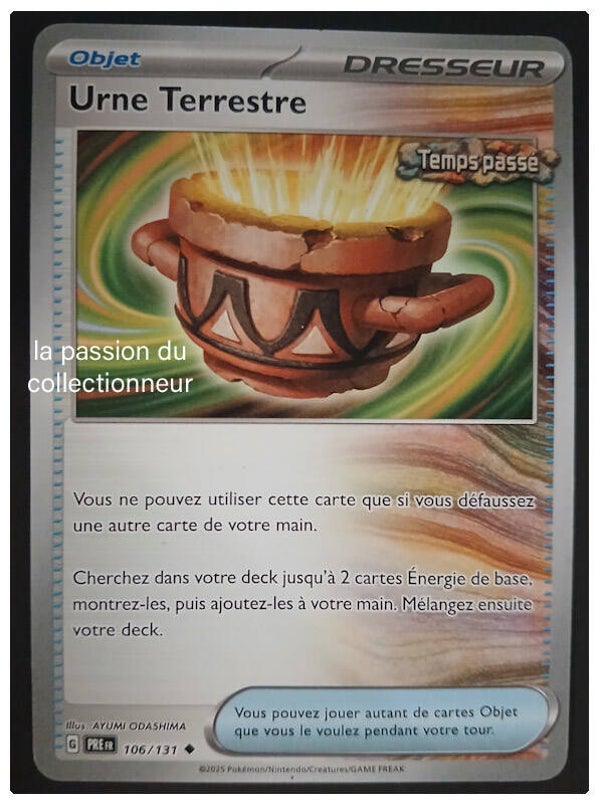 Carte pokémon de l'urne Terrestre 106/131