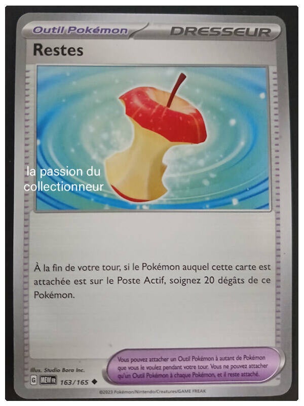 Carte pokémon de Restes 163/165