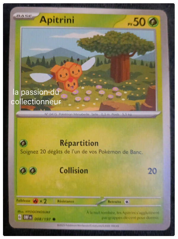 Carte pokémon de Apitrini 008/197
