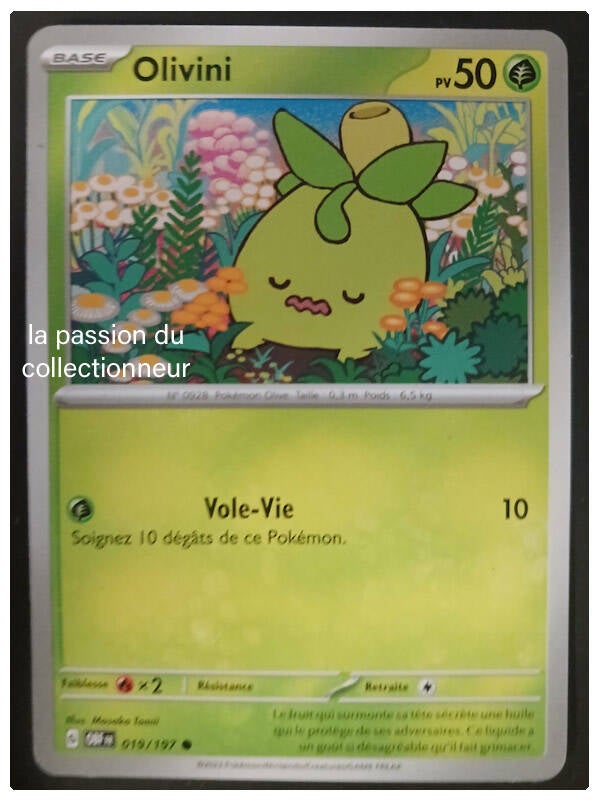 Carte pokémon de Olivini 019/197