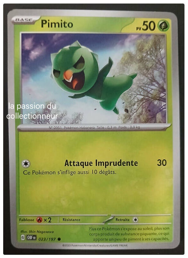 Carte pokémon de Pimito 023/197