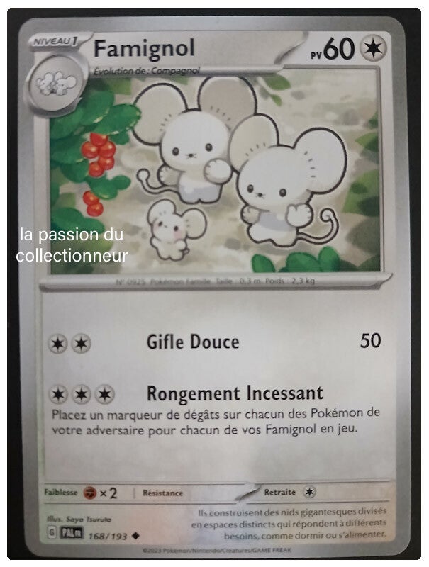 Carte pokémon de Famignol 168/193