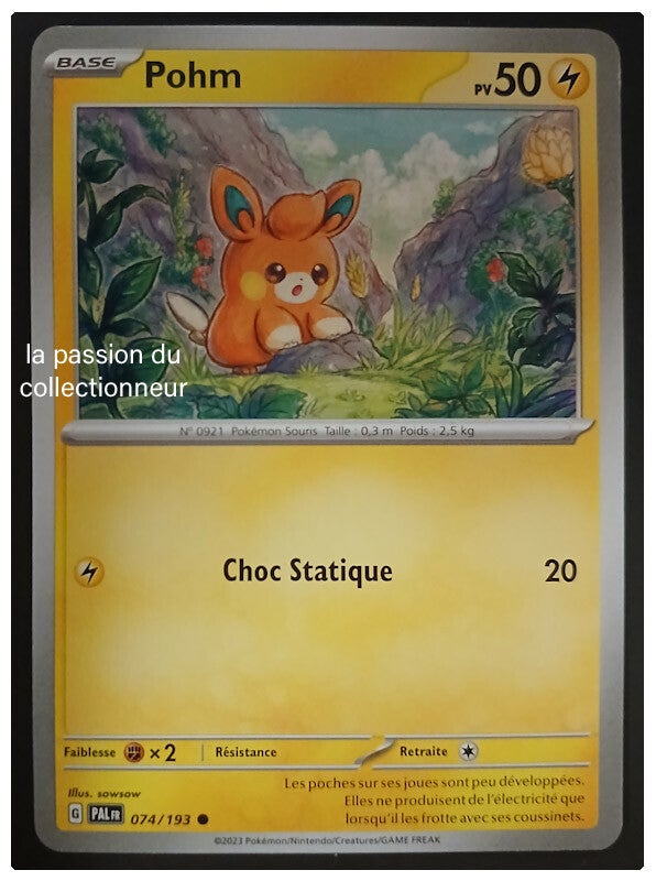 Carte pokémon de Pohm 074/193