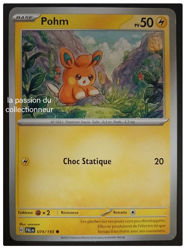 Carte pokémon de Pohm 074/193