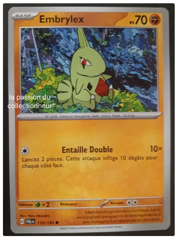 Carte pokémon de Embrylex 110/193