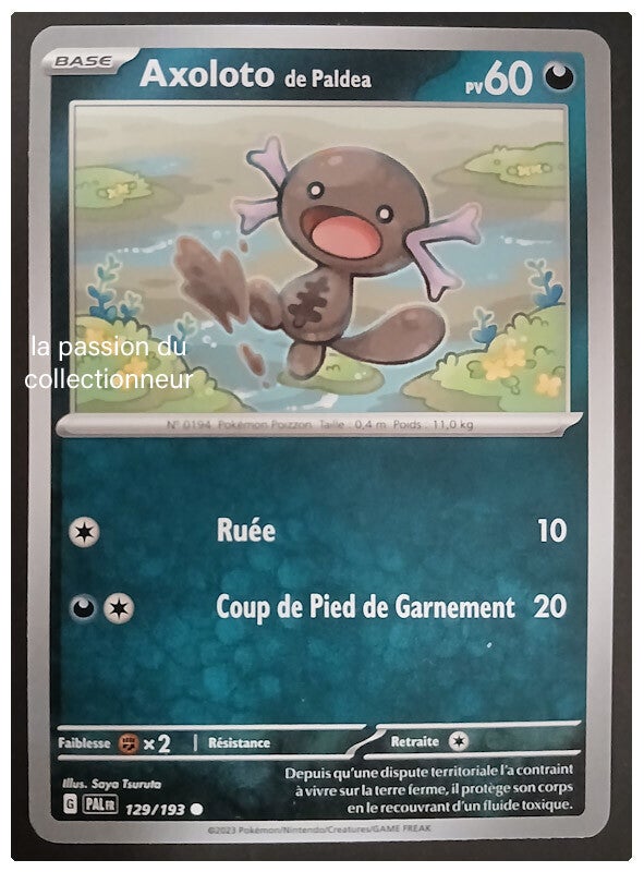 Carte pokémon de Axoloto 129/193