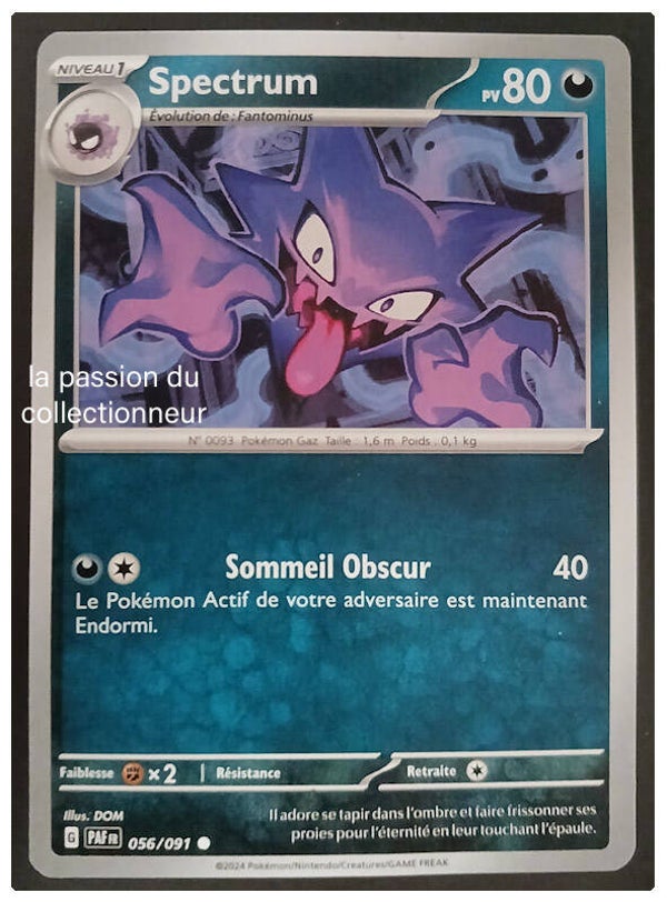 Carte pokémon de Spectrum 056/091