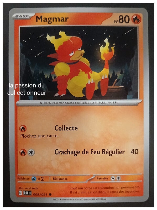 Carte pokémon de Magmar 009/091