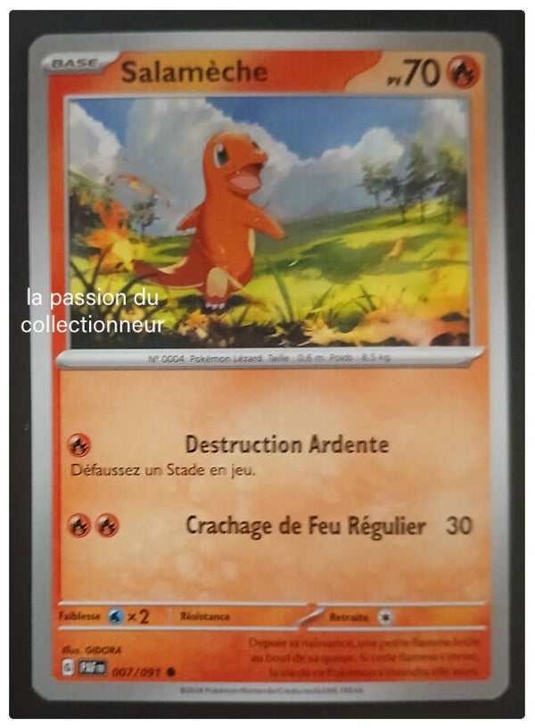 Carte pokémon de Salaméche 007/091