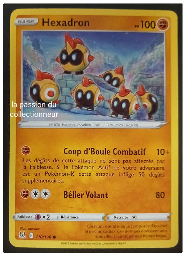 Carte pokémon de Hexadron 110/196