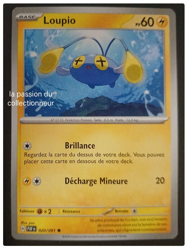 Carte pokémon de Loupio 020/091